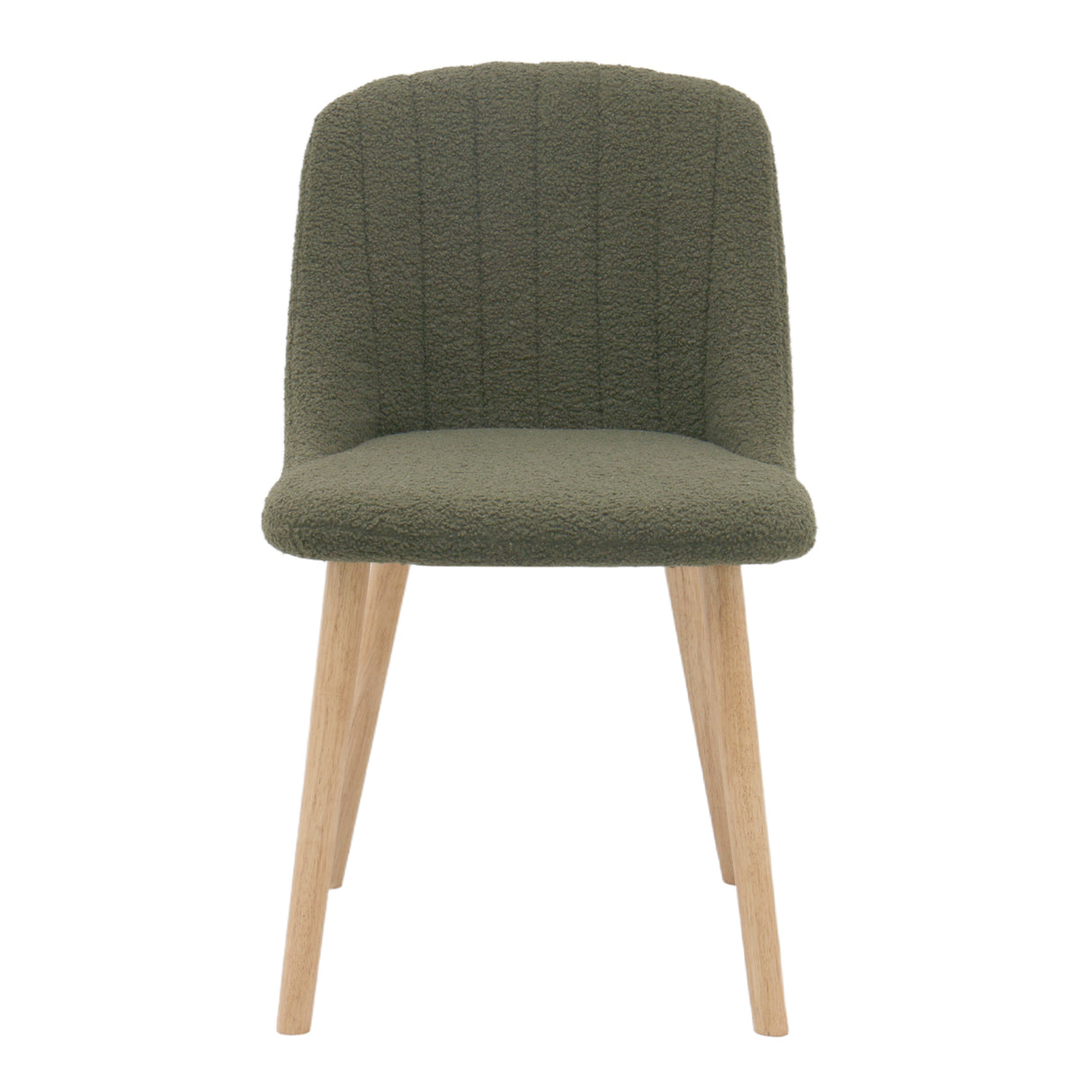 Emilia Dining Chairs Set of 2 – Boucle Upholstered Modern Dining Chairs