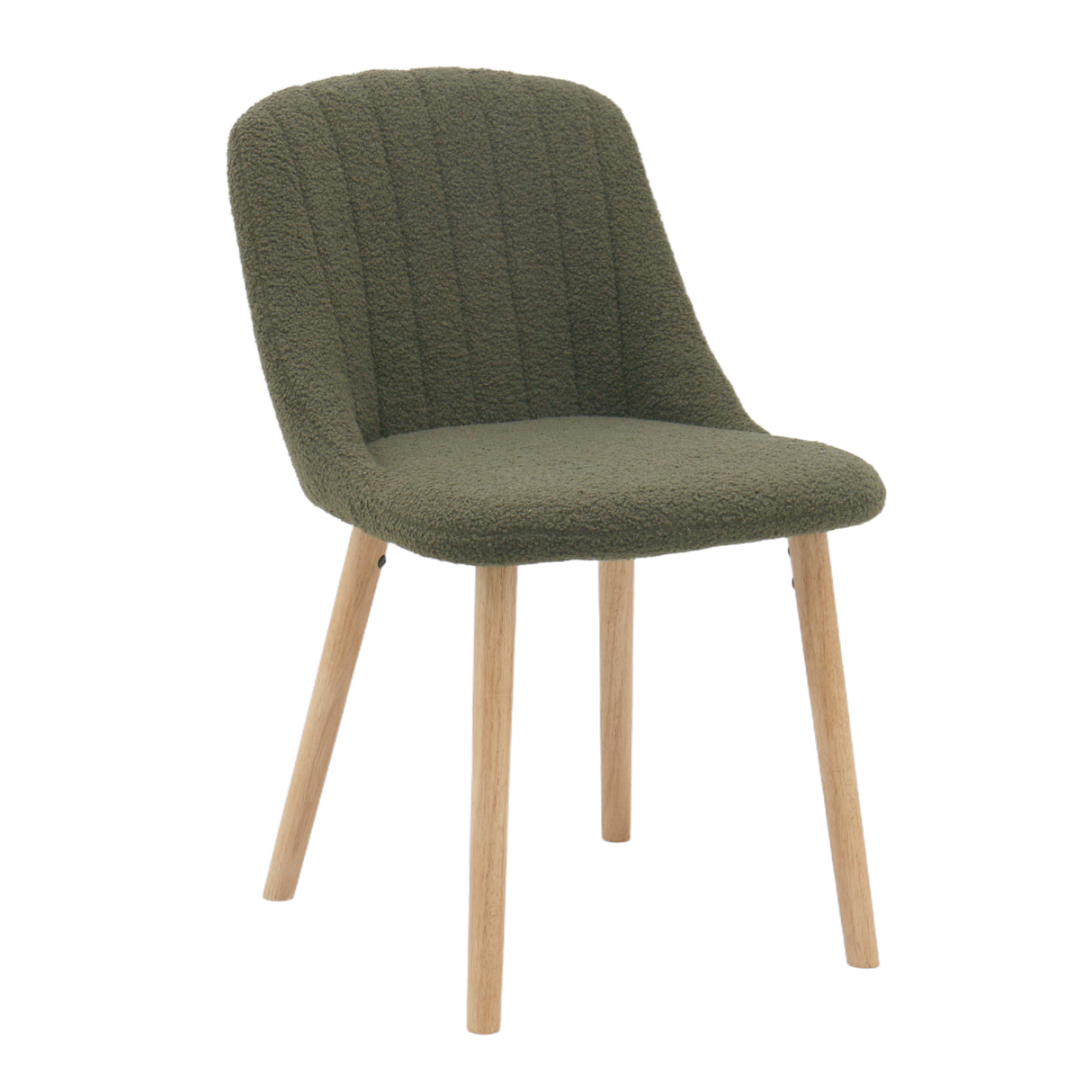 Emilia Dining Chairs Set of 2 – Boucle Upholstered Modern Dining Chairs