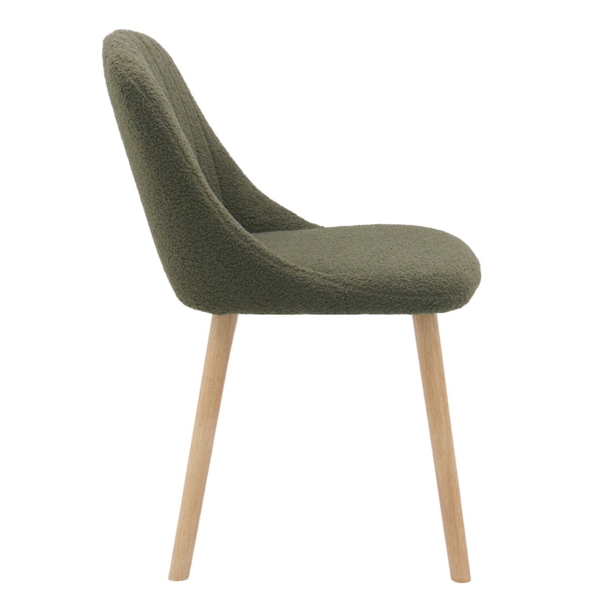 Emilia Dining Chairs Set of 2 – Boucle Upholstered Modern Dining Chairs