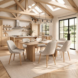 Emilia Dining Chairs Set of 2 Linen Upholstered