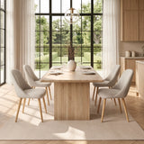 Emilia Dining Chairs Set of 2 Linen Upholstered