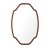 Garda - Irregular Mirror with Walnut Frame - 60x90cm