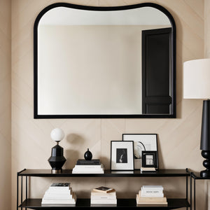 Garda - Irregular Wall Mirror - Black - 80x65cm