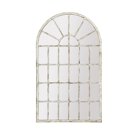 Small Gothic Arch Mirror - White / Black Gold