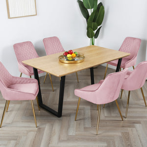 Hamilton Dining Set - Oak Table