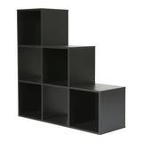 Jane - 123 Bookcase - Cube storage boxes (Black or Oak)