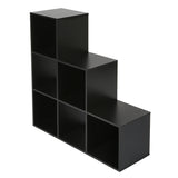 Jane - 123 Bookcase - Cube storage boxes (Black or Oak)