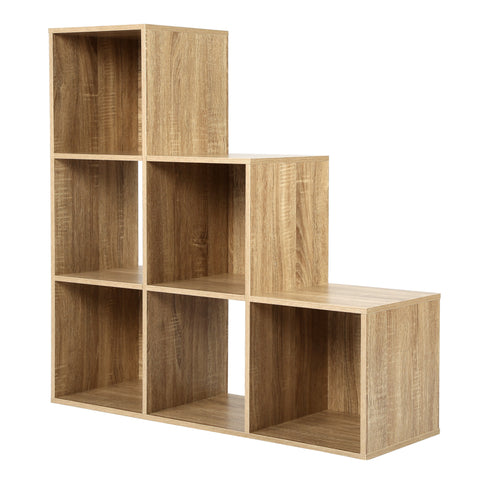 Jane - 123 Bookcase - Cube storage boxes (Black or Oak)