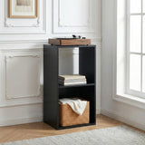 Jane 2-Cube Bookcase – Black or Oak with Cube Storage