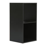 Jane - 2x1 Bookcase - Cube storage boxes (Black or Oak)