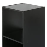 Jane - 2x1 Bookcase - Cube storage boxes (Black or Oak)