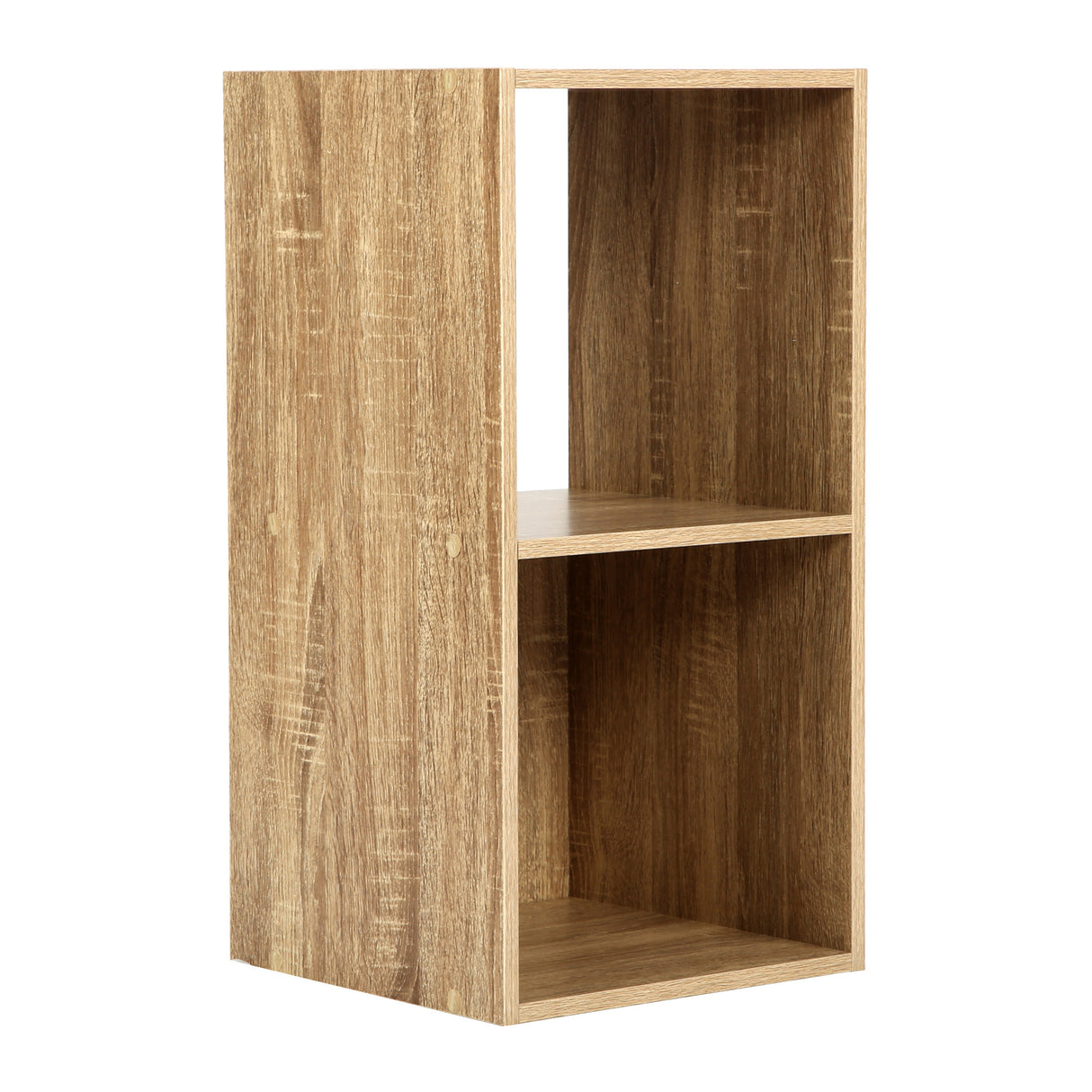 Jane - 2x1 Bookcase - Cube storage boxes (Black or Oak)