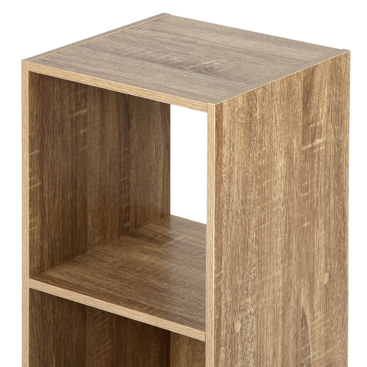 Jane - 2x1 Bookcase - Cube storage boxes (Black or Oak)