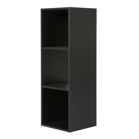 Jane - 3x1 Bookcase - Cube storage boxes (Black or Oak)