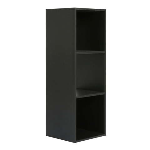 Jane - 3x1 Bookcase - Cube storage boxes (Black or Oak)