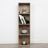Jane - 4x1 Bookcase - Cube storage boxes (Black or Oak)