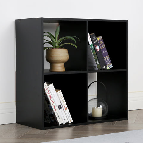 Jane - 2x2 Bookcase - Cube storage boxes (Black or Oak)