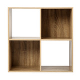 Jane - 2x2 Bookcase - Cube storage boxes (Black or Oak)