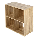 Jane - 2x2 Bookcase - Cube storage boxes (Black or Oak)