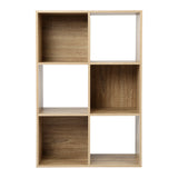 Jane - 3x2 Bookcase - Cube storage boxes (Black or Oak)