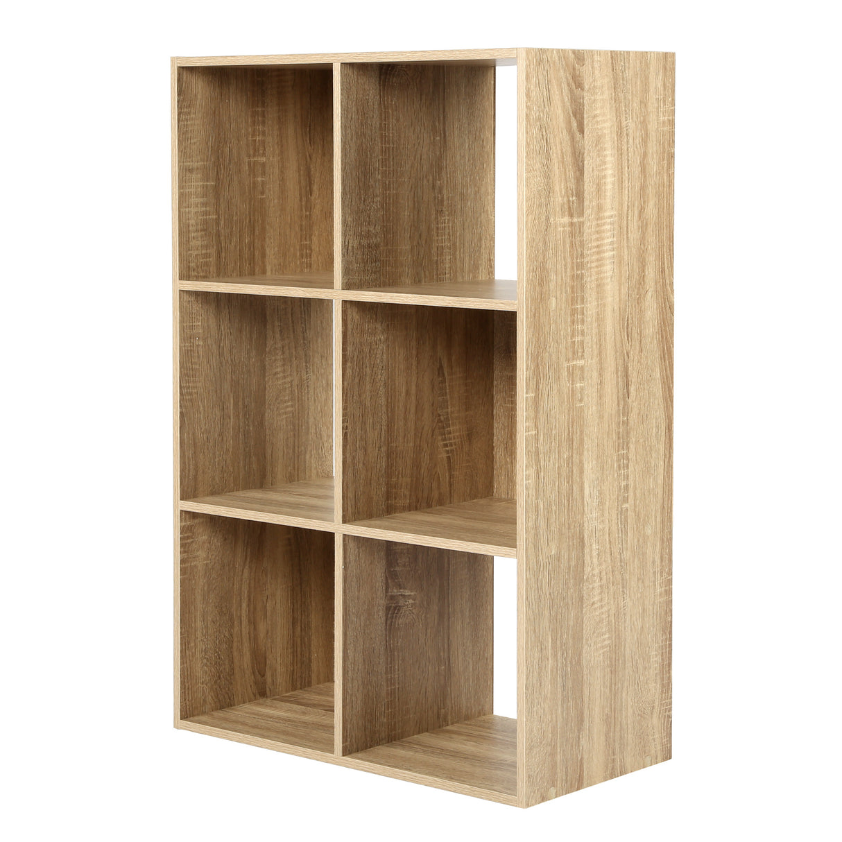 Jane - 3x2 Bookcase - Cube storage boxes (Black or Oak)