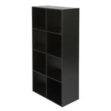 Jane - 4x2 Bookcase - Cube storage boxes (Black or Oak)