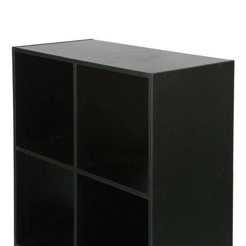 Jane - 4x2 Bookcase - Cube storage boxes (Black or Oak)