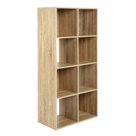 Jane - 4x2 Bookcase - Cube storage boxes (Black or Oak)