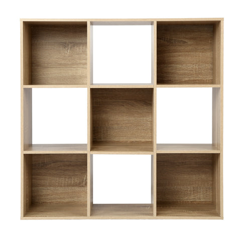 Jane - 3x3 Bookcase - Cube storage boxes (Black or Oak)