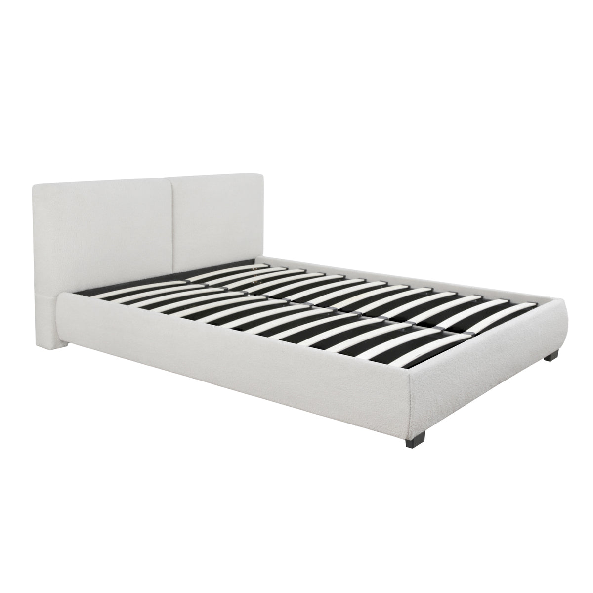 Kleio Upholstered Ottoman Storage Double Bed with Gas Lift
