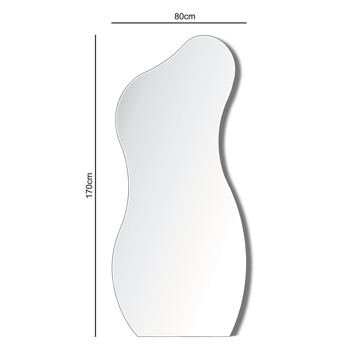 Lesina – Large Frameless Pond Mirror in Full Length – 170x80cm
