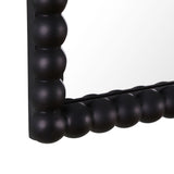 Lecco - Wooden Wall Mirror with Beaded Frame - 60x90cm