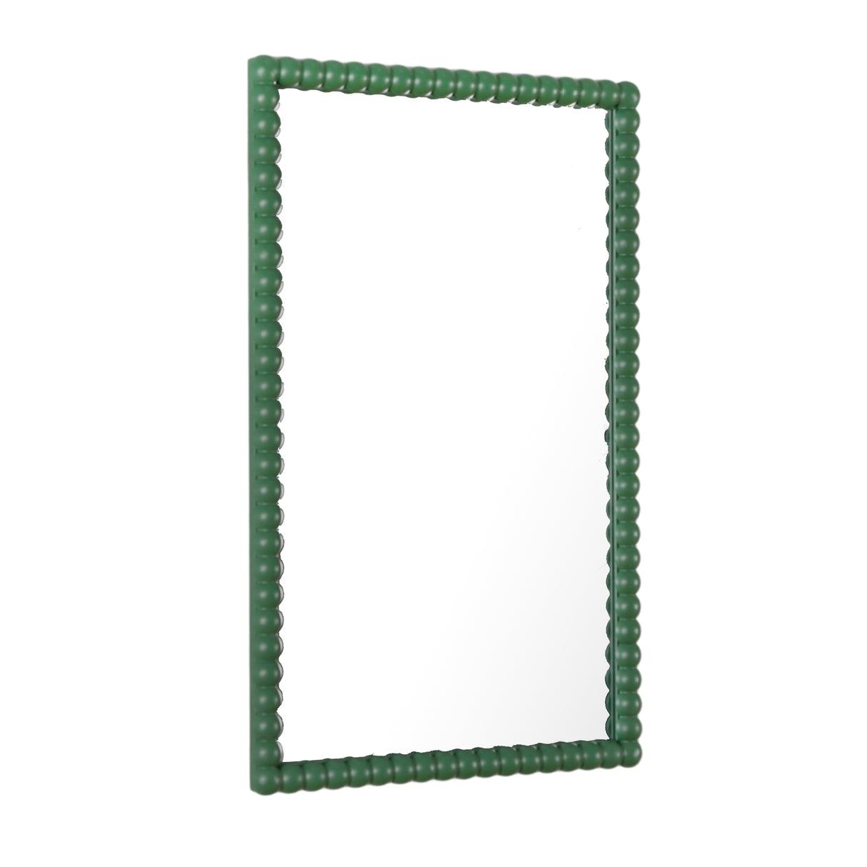 Lecco - Wooden Wall Mirror with Beaded Frame - 60x90cm