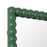 Lecco - Wooden Wall Mirror with Beaded Frame - 60x90cm