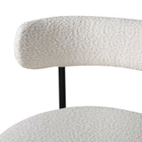 Long Lulu - Set of 2 Bar Stools in Boucle - Cream