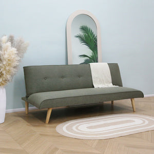 Lucca – Click-clack Sofa Bed in Premium Textured Linen - 3 Seater