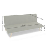 Lucca – Click-clack Sofa Bed in Premium Textured Linen - 3 Seater