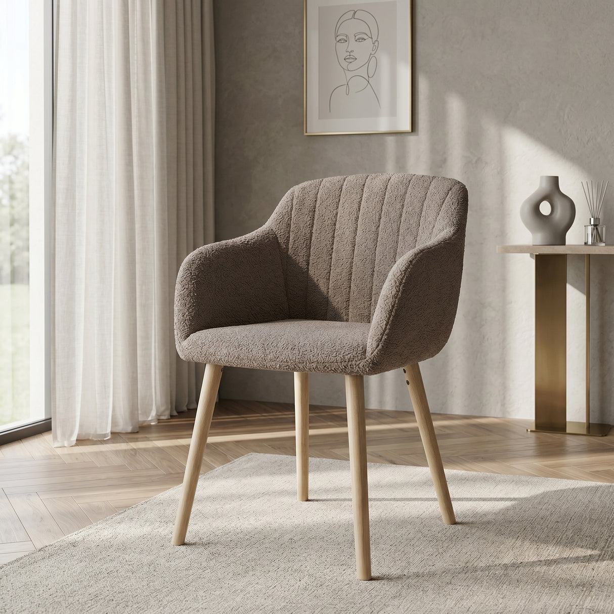 Luciano - Dining Chairs in Premium Textured Linen (Set of 2)