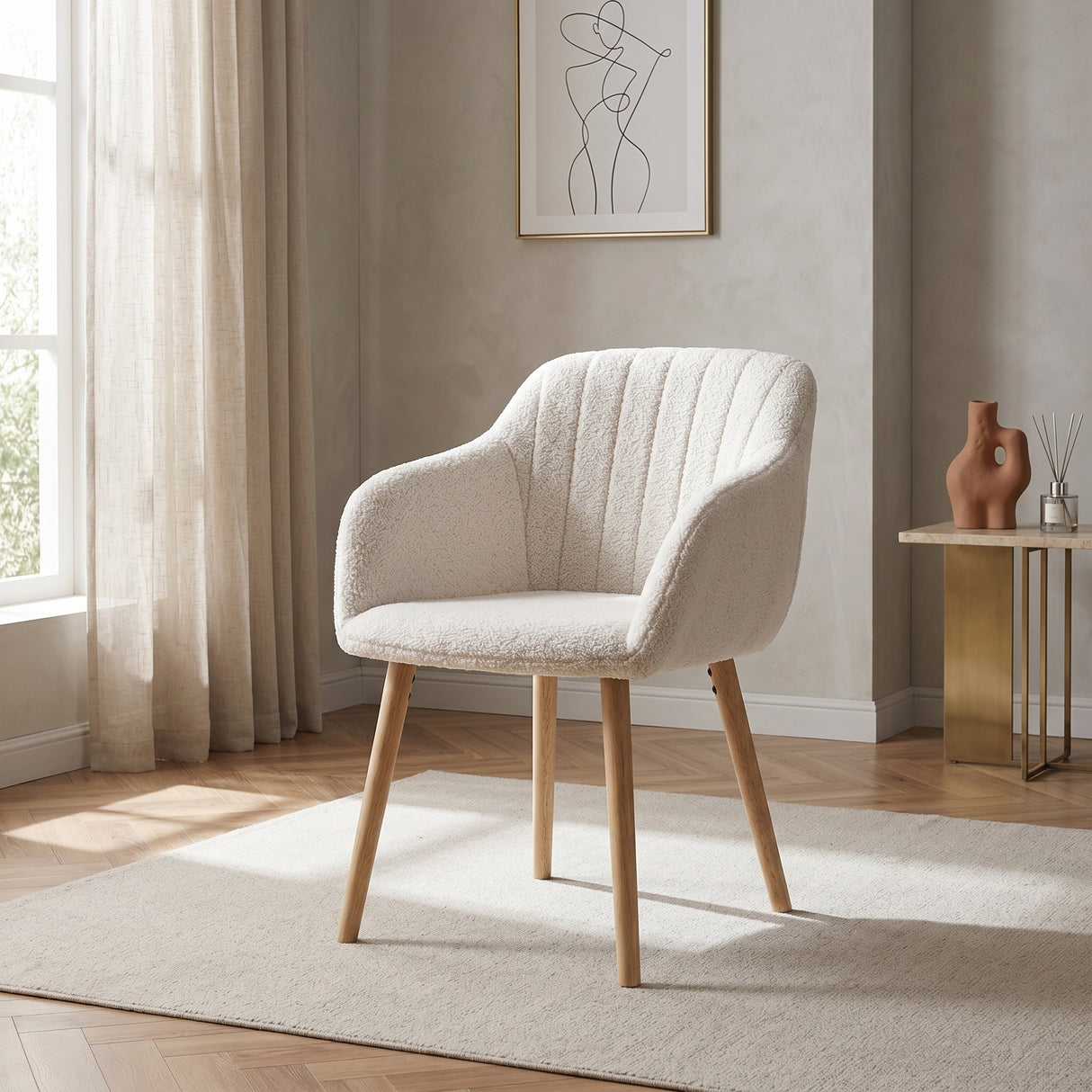 Luciano - Dining Chairs in Premium Textured Linen (Set of 2)