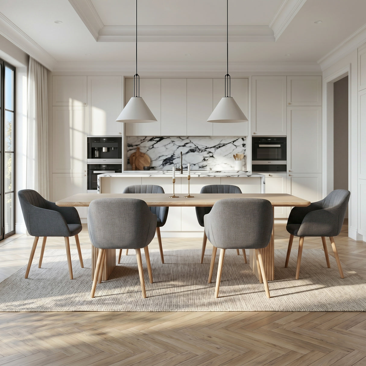 Luciano - Dining Chairs in Premium Textured Linen (Set of 2)