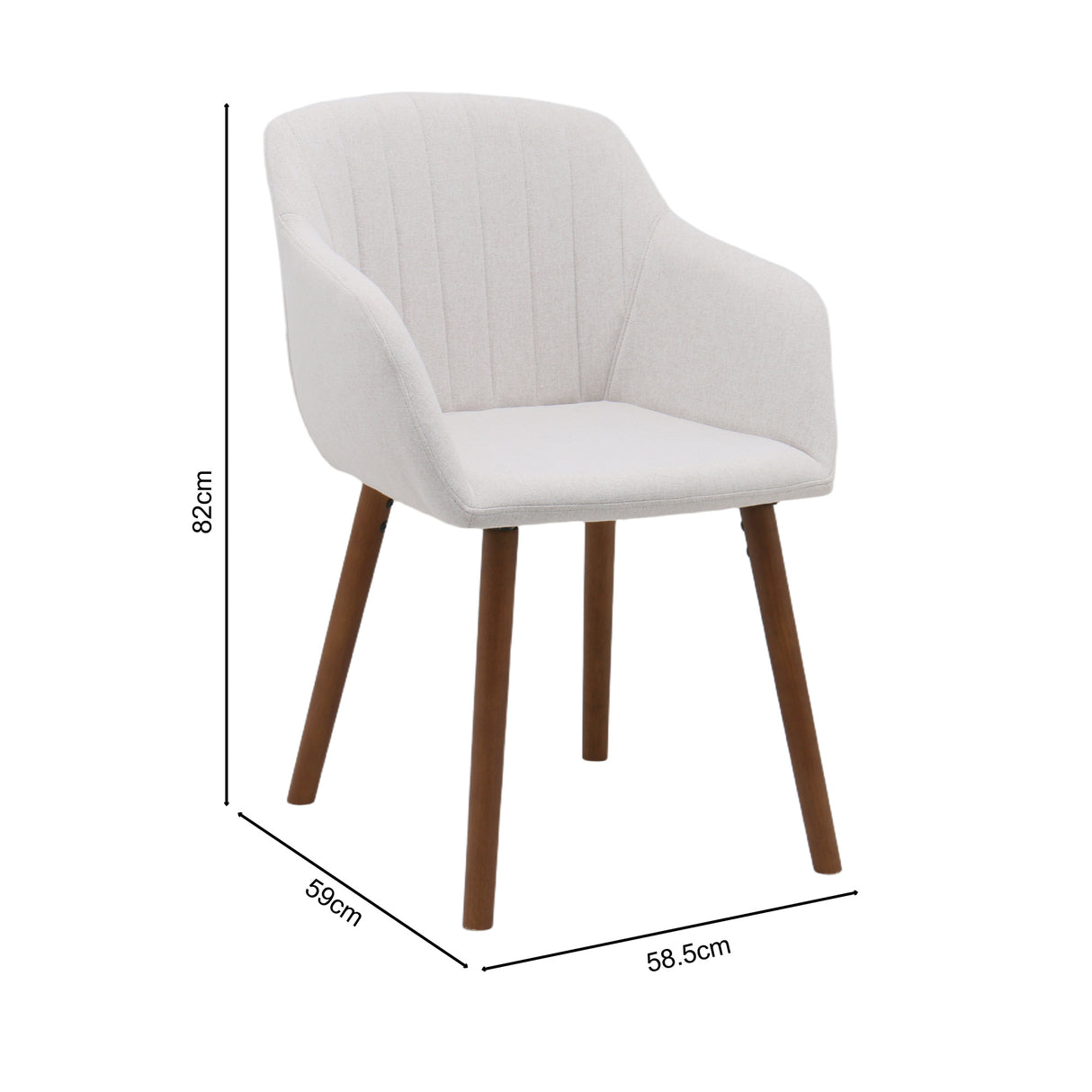 Luciano - Dining Chairs in Premium Textured Linen (Set of 2)