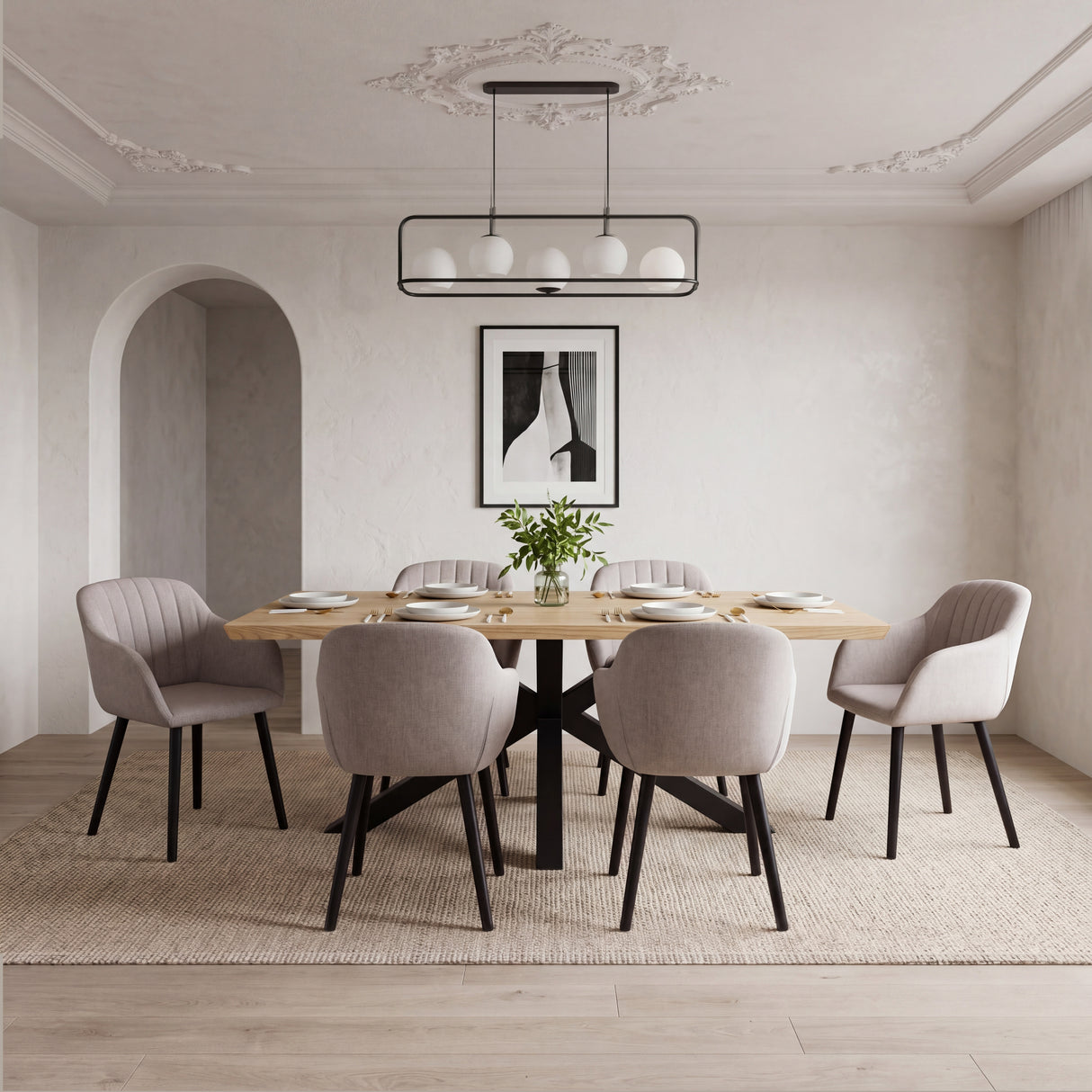 Luciano - Dining Chairs in Premium Textured Linen (Set of 2)