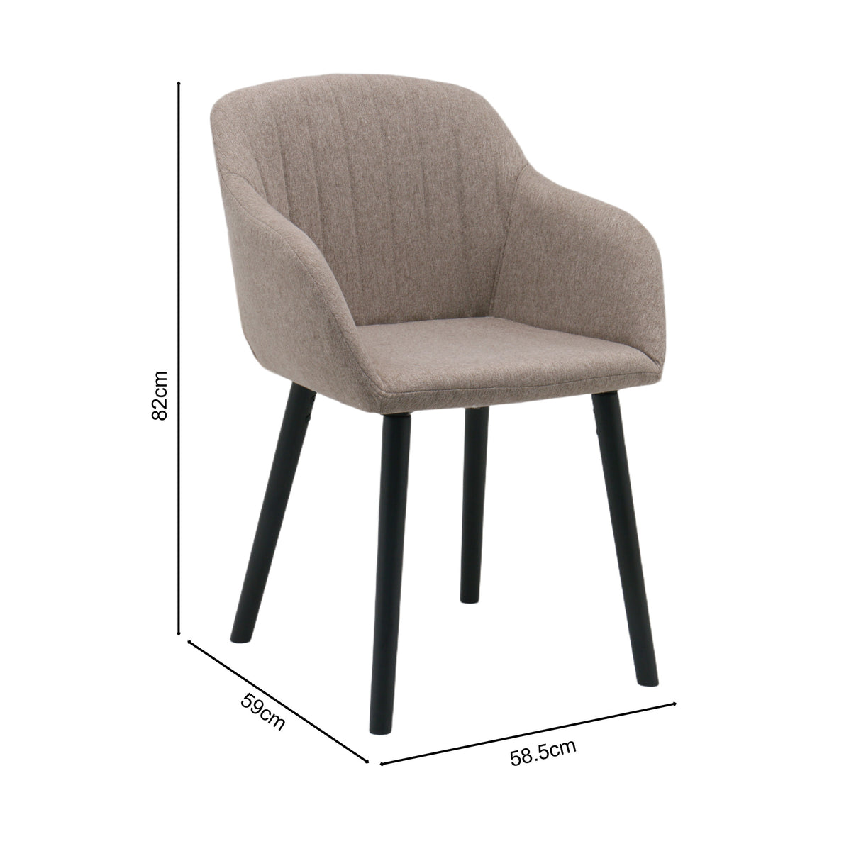 Luciano - Dining Chairs in Premium Textured Linen (Set of 2)