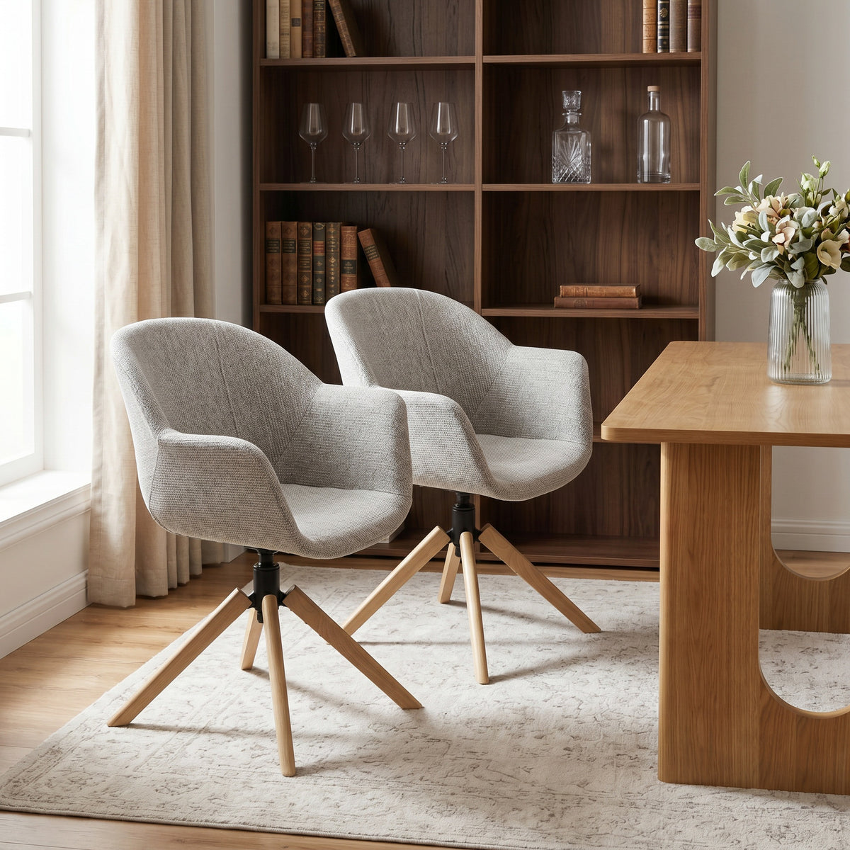 Marco Swivel Dining Chairs Set of 2