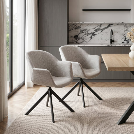 Marco Swivel Dining Chairs Set of 2