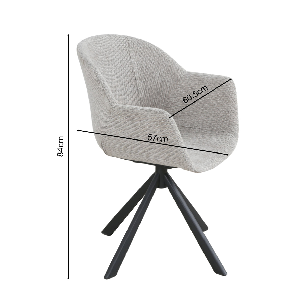 Marco Swivel Dining Chairs Set of 2