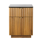 Mayfair Fluted Smoked Oak Bedside Table