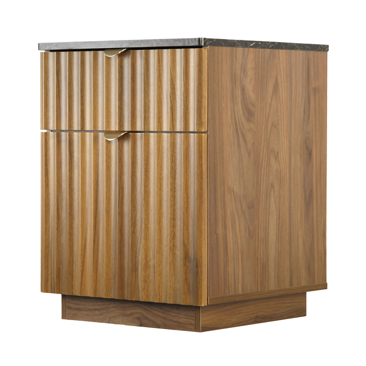 Mayfair Fluted Smoked Oak Bedside Table