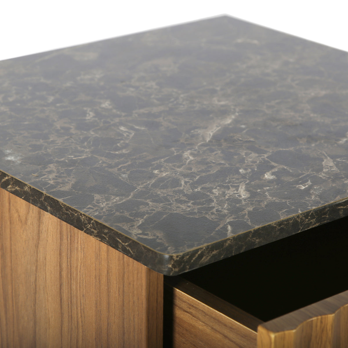 Mayfair Fluted Smoked Oak Bedside Table