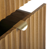 Mayfair Fluted Smoked Oak Bedside Table